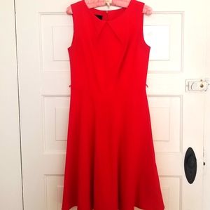 Red ponte dress